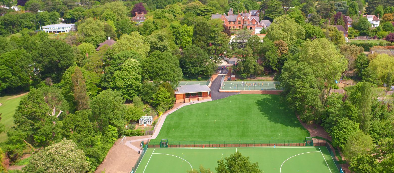 wide view of holy cross prep